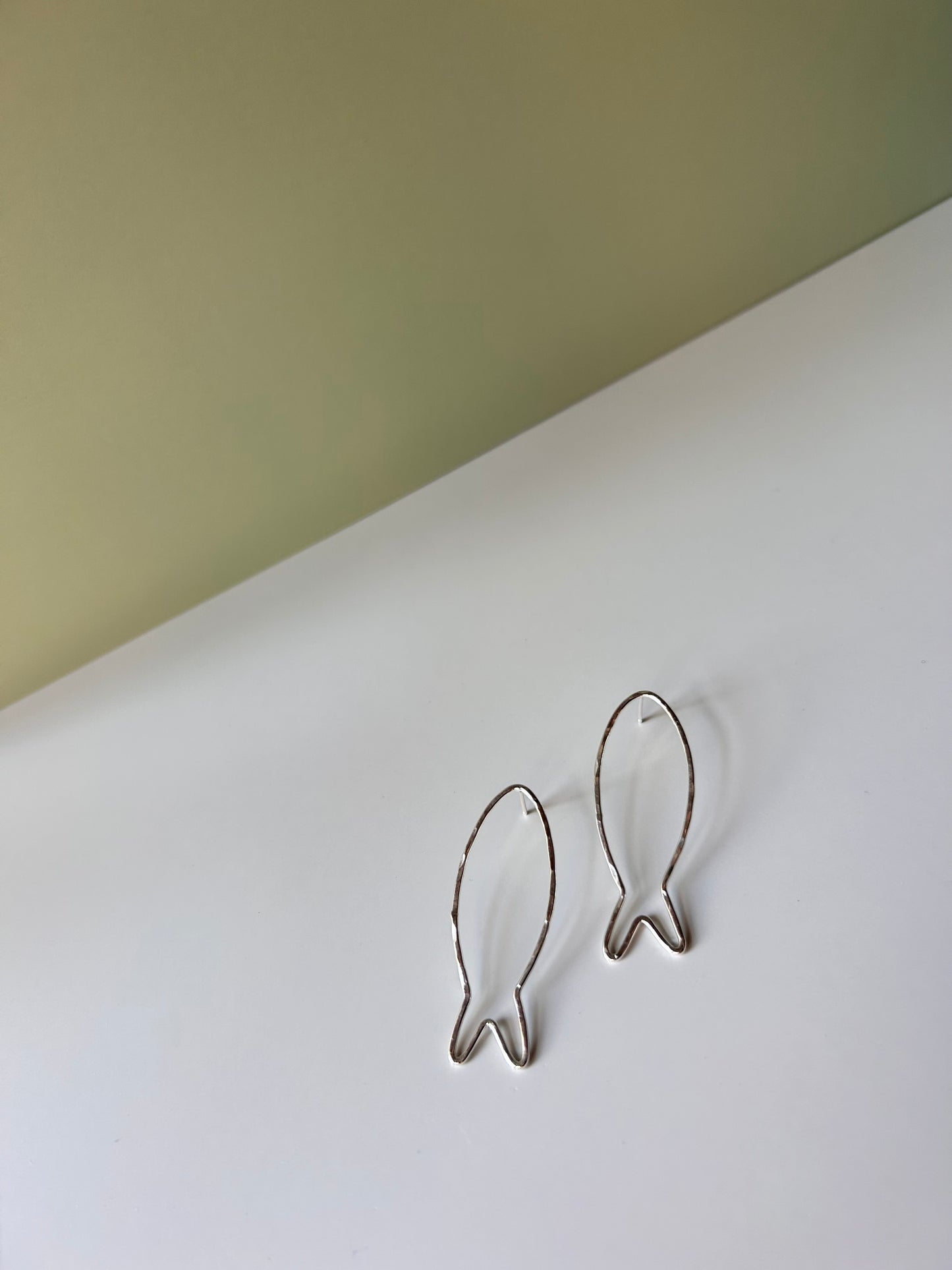 Sardine Earrings- Sterling Silver