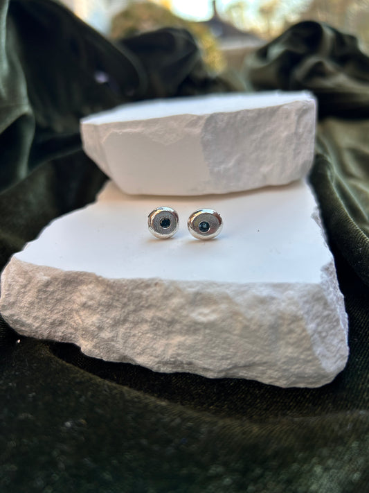 Blue Topaz Meteor Earrings