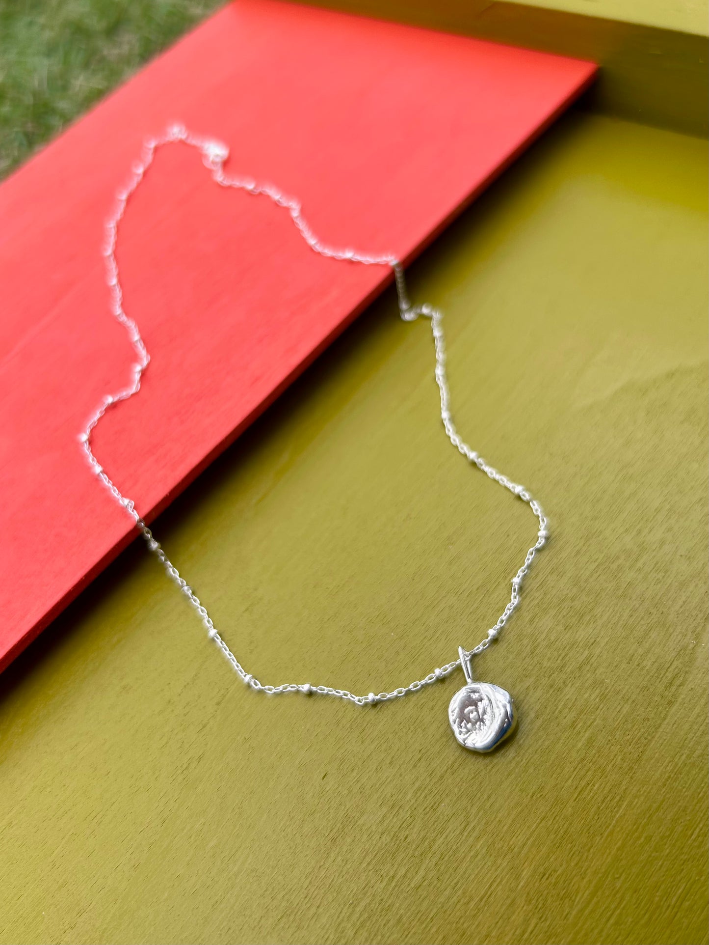 Silver Nugget Necklace