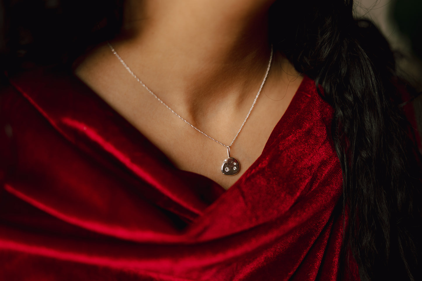 Peridot and Topaz Tide Pool Necklace