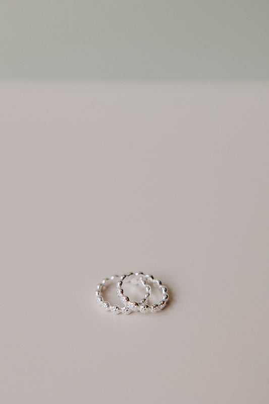 Blossom Stacking Ring- Sterling Silver