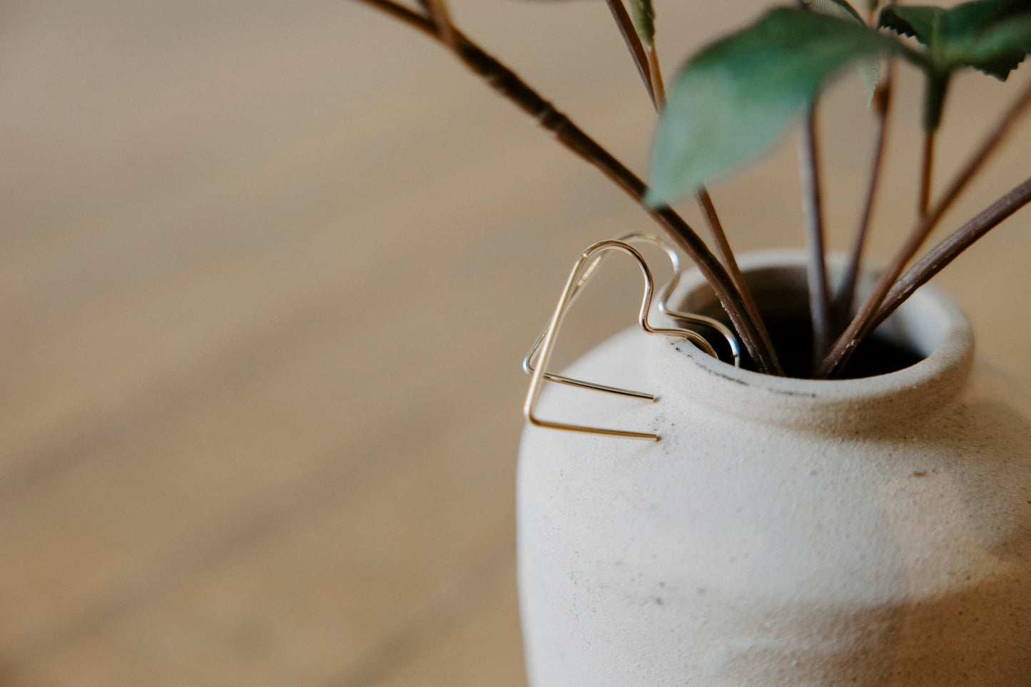 Heart Hoop Earrings- 14k Gold Filled