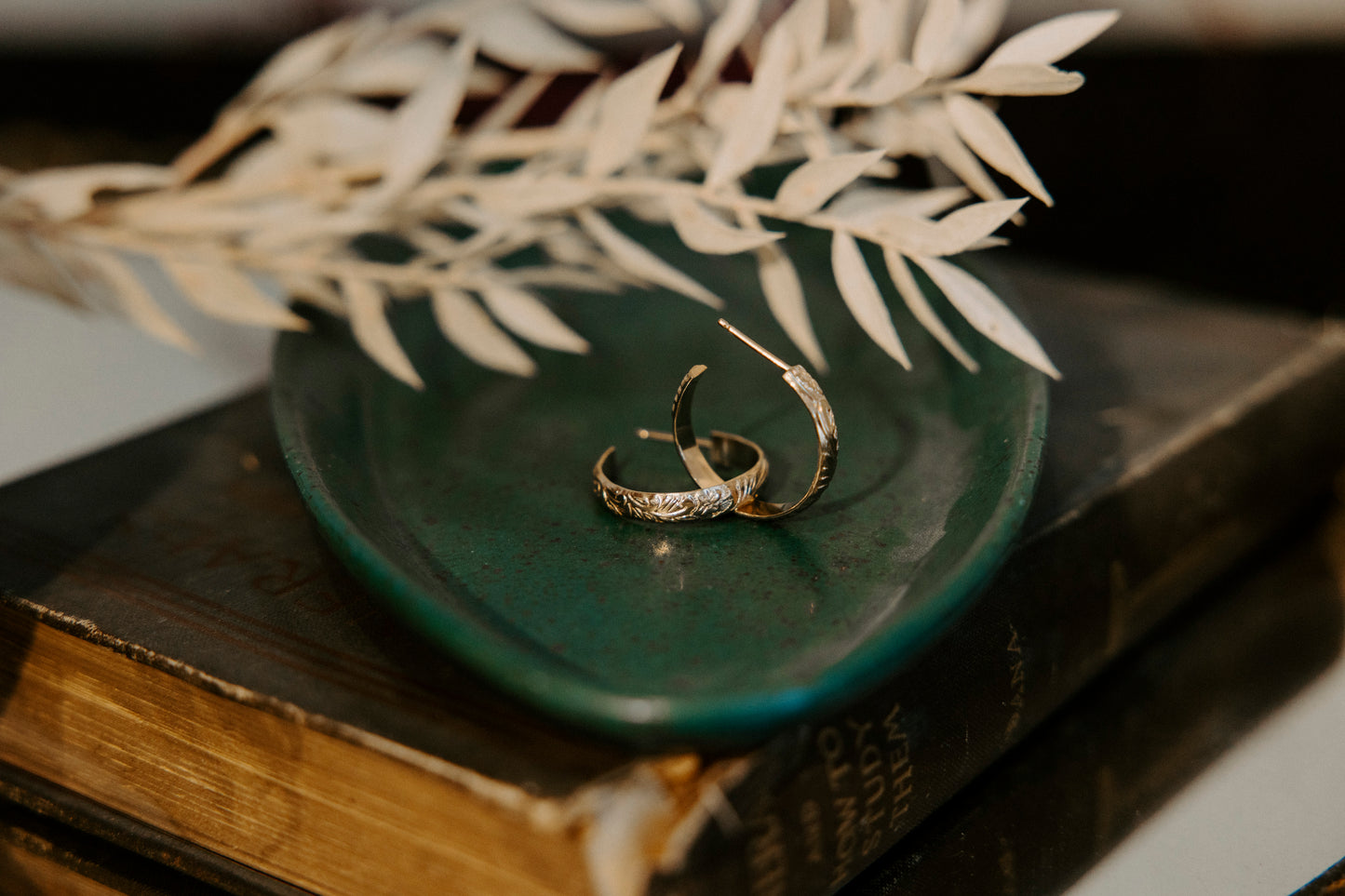 Scarlet Hoop Earrings- 14k Gold Filled