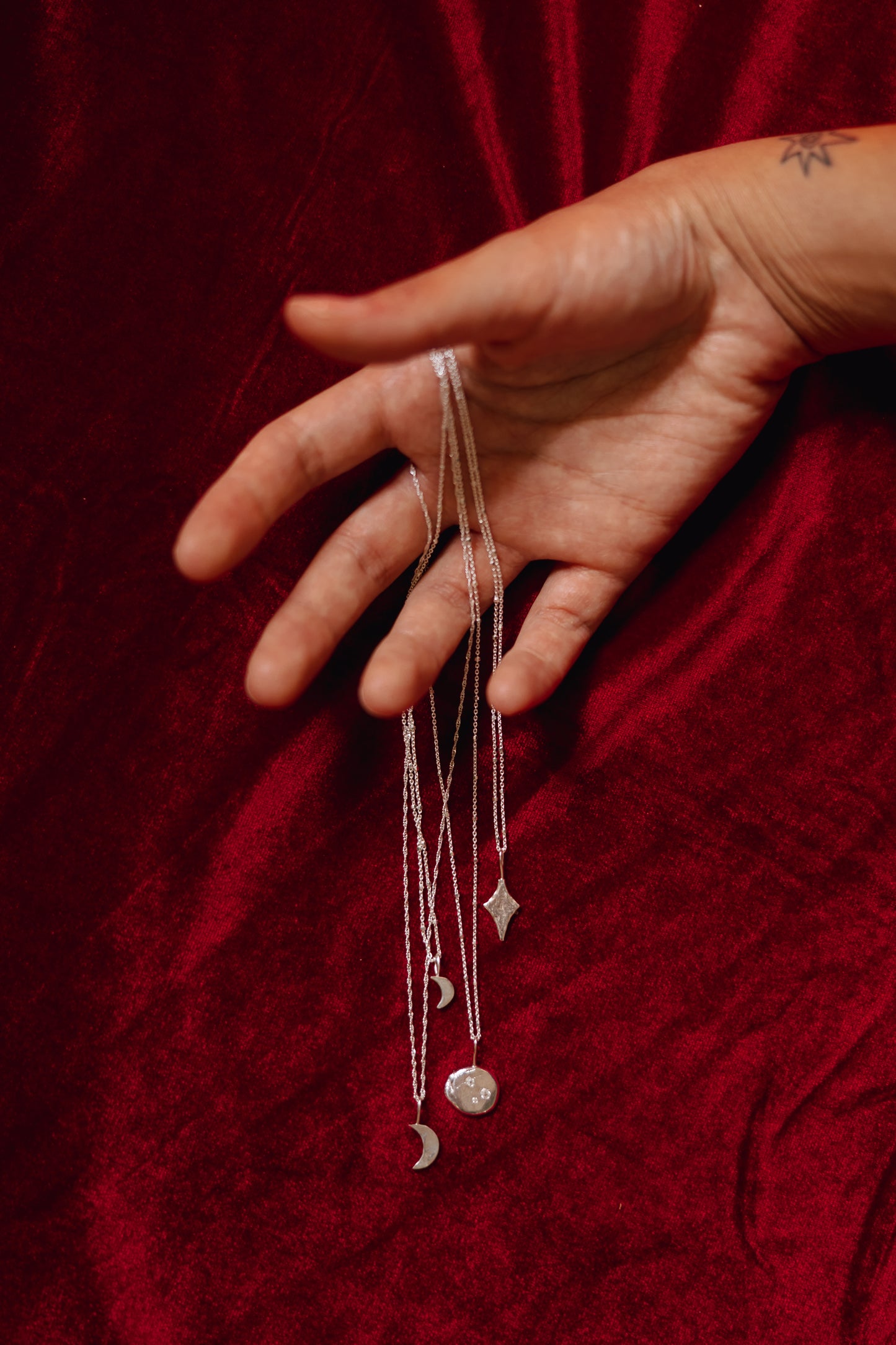 Small Crescent Moon Necklace