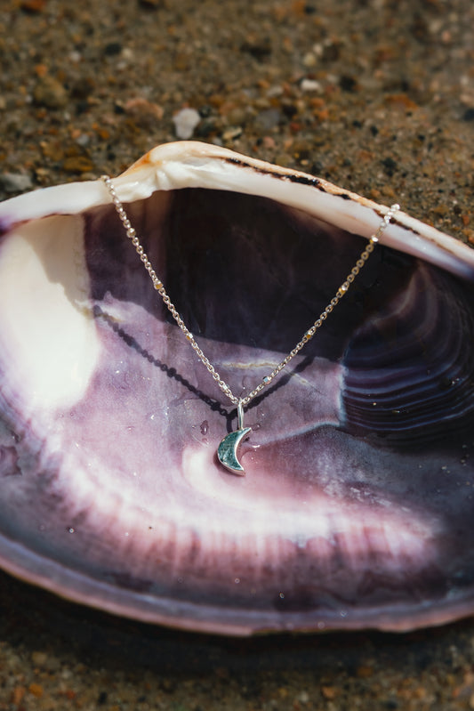 Small Crescent Moon Necklace