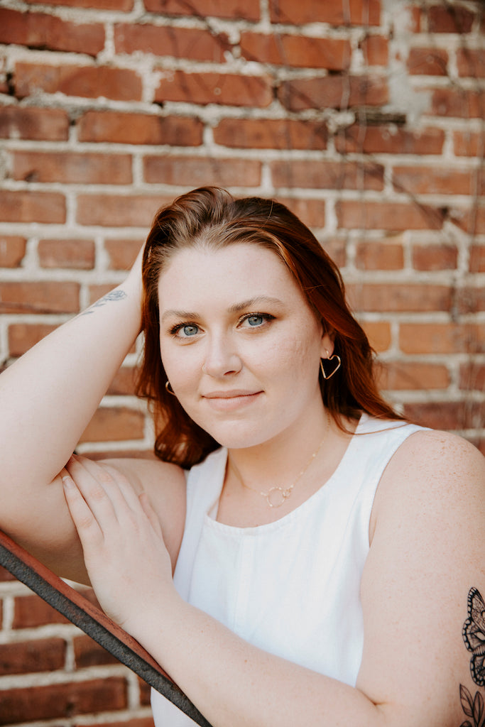 Heart Hoop Earrings- Sterling Silver