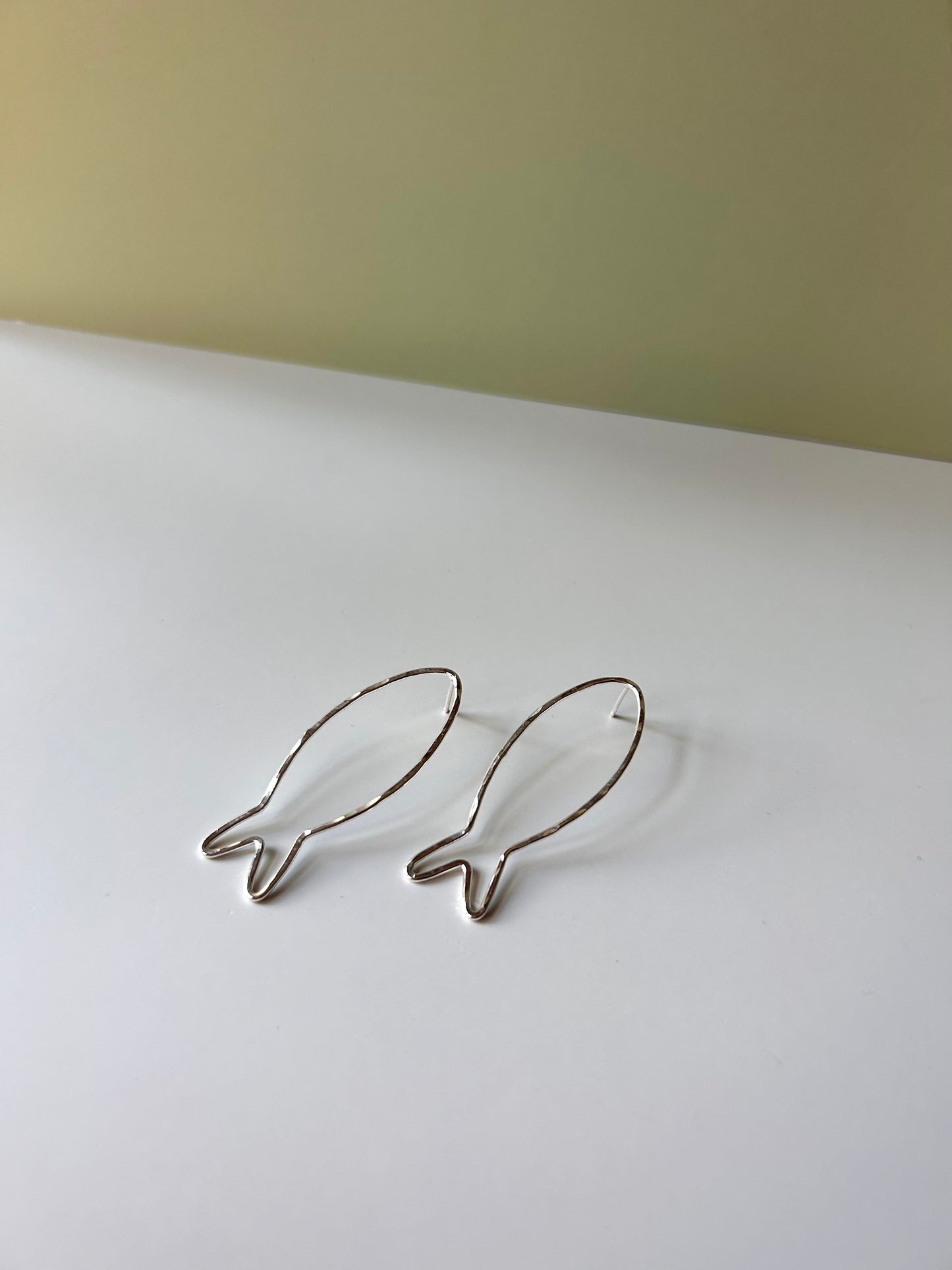Sardine Earrings- Sterling Silver