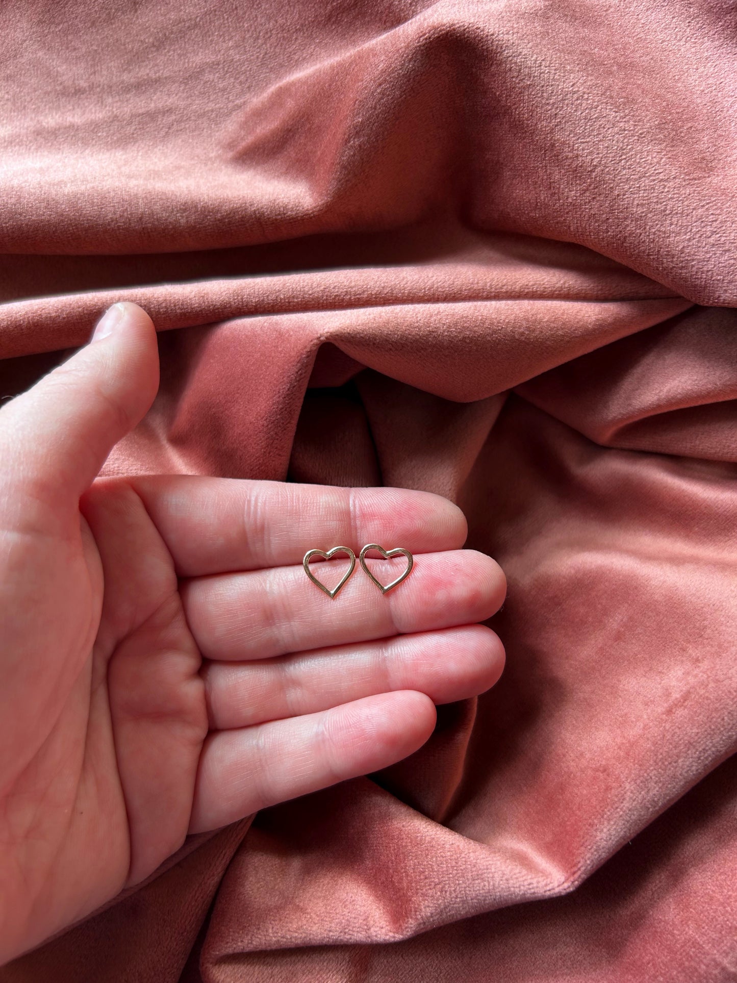 Open Heart Earrings- 14k Gold Fill