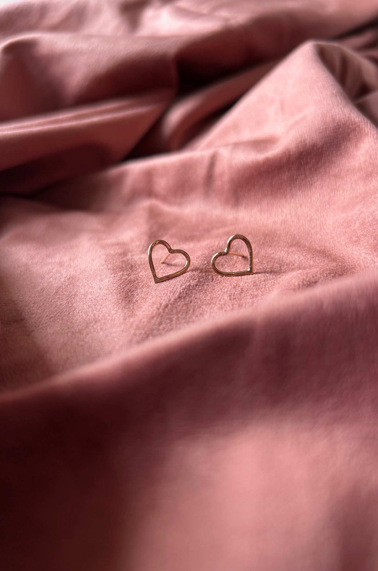 Open Heart Earrings- 14k Gold Fill