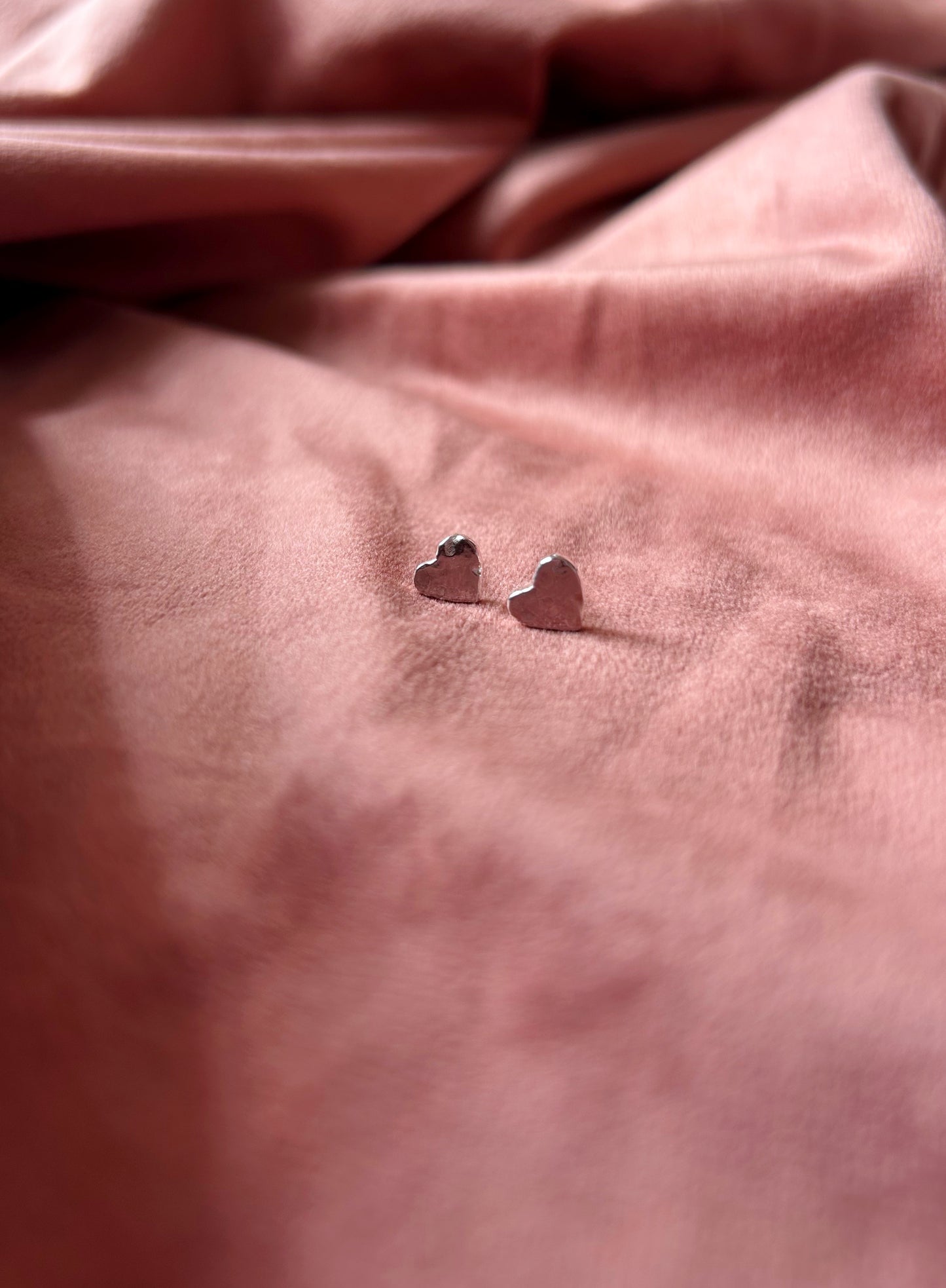 Tiny Heart Stud Earrings
