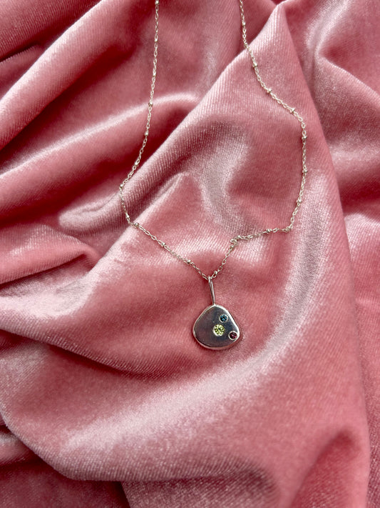 Peridot, Topaz, and Tourmaline Tide Pool Necklace