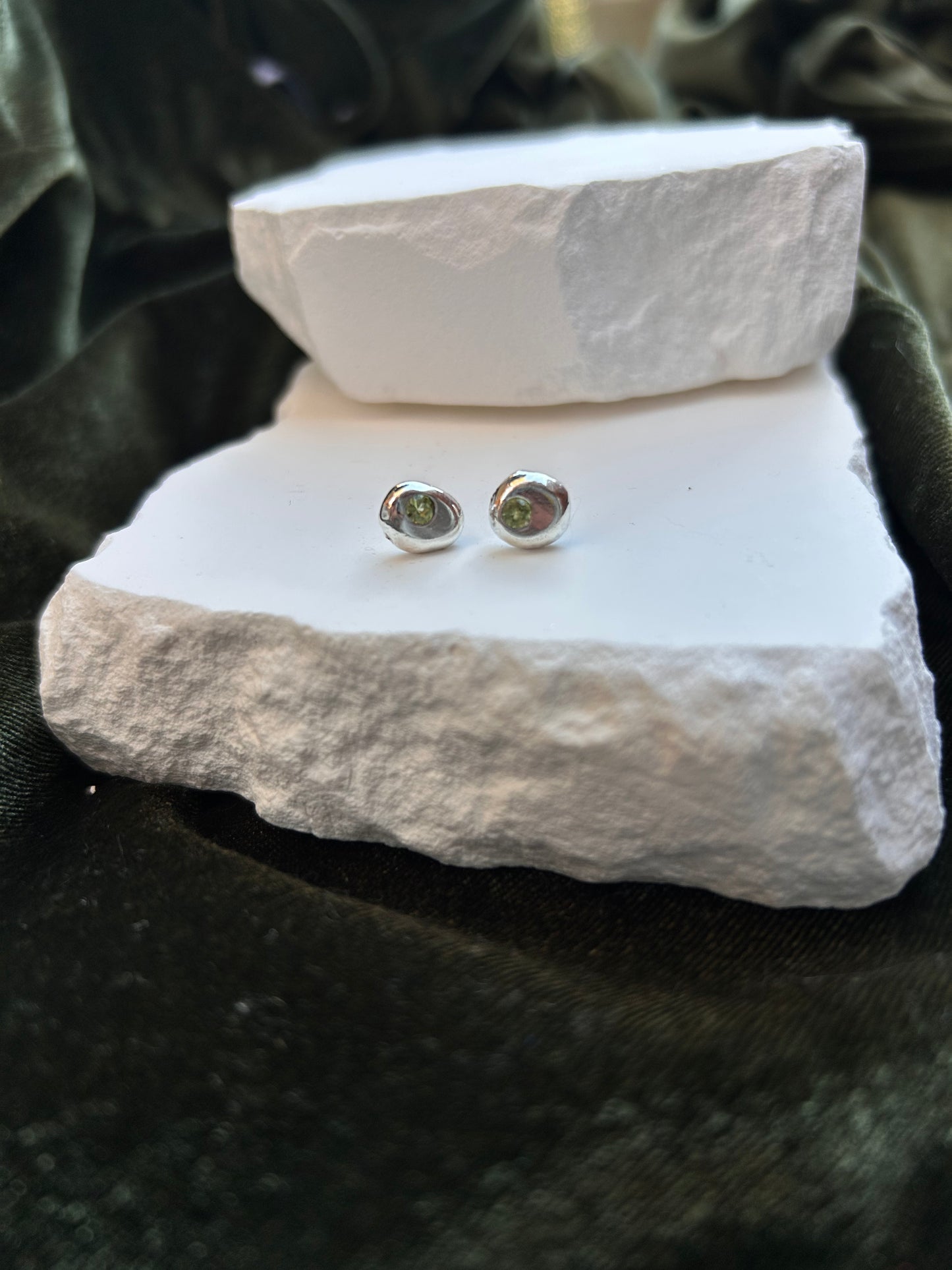 Peridot Meteor Earrings