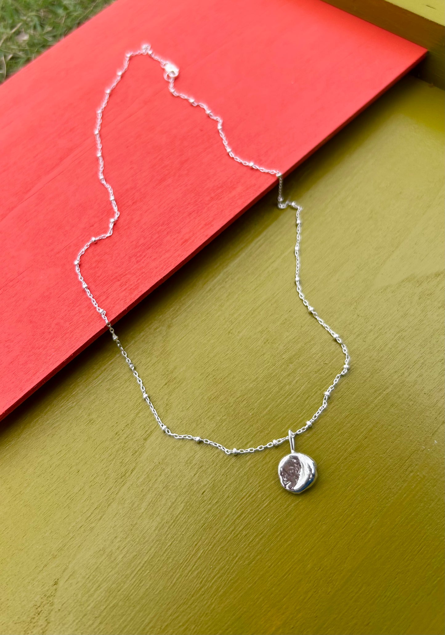 Silver Nugget Necklace