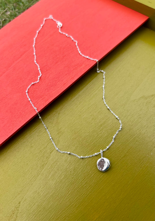 Silver Nugget Necklace