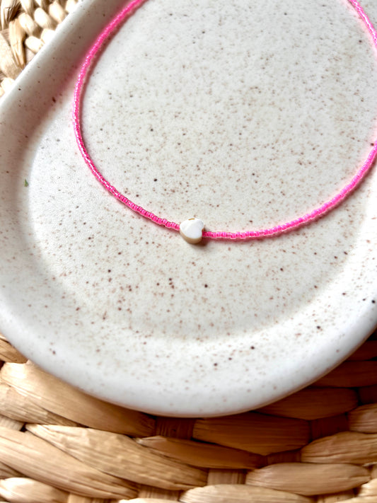 Summer Love Necklace in Hot Pink