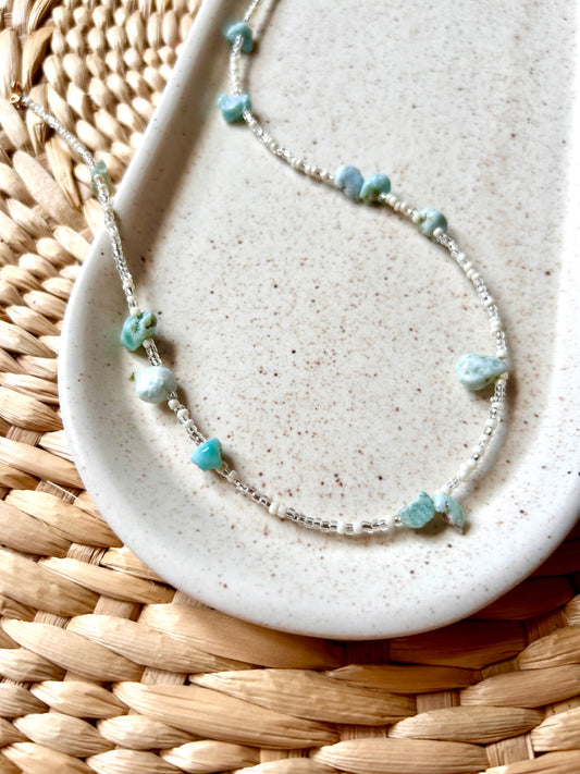 Shipwreck Necklace in Larimar