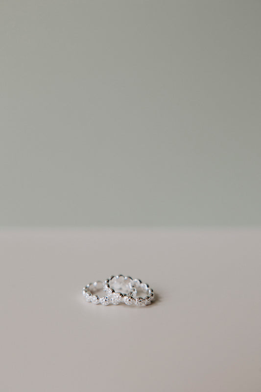 Blossom Stacking Ring- Sterling Silver